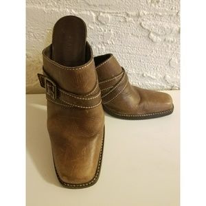 Gianni Bini Genuine Leather Clogs